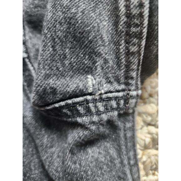 Levi's Original Trucker Denim Jean Jacket Size M Black Rigid Wash Button Front - Picture 5 of 6